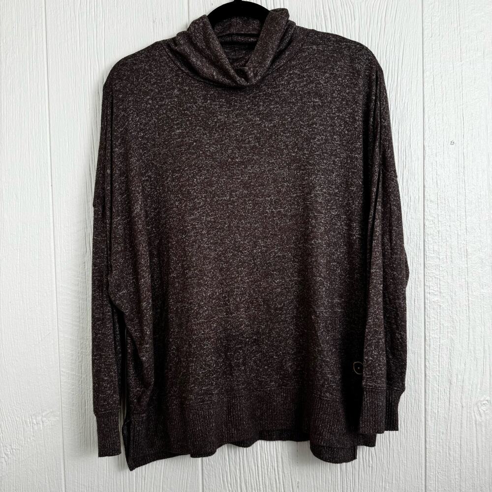 Sunday Citizen Chocolate Brown Cowl Cosset Relaxed Turtleneck Sweater Sz Small - Picture 9 of 9